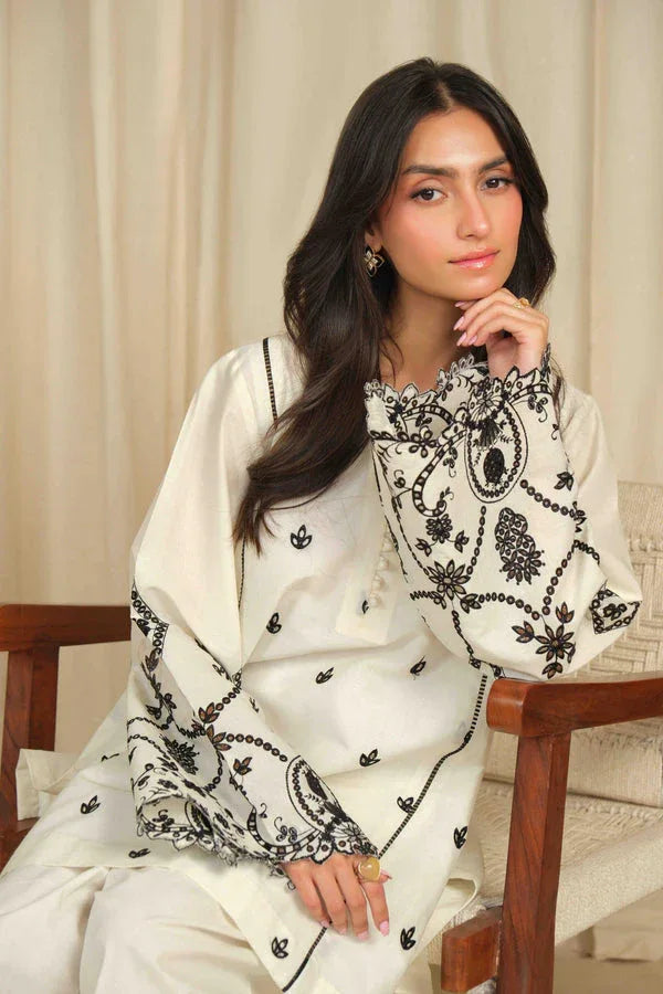 Noor by Saadia Asad | Noor Pret 25 | D2 - Monochrome Flair - Rang-e-Khaas