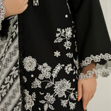 Farasha | Thread Lines Embroidered | Skylit Rouge