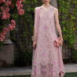 Noor by Saadia Asad | Eid Luxury Schiffli Laserkari 25 | D8- Pink