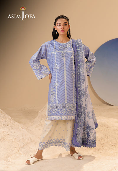 Asim Jofa | Summer Rhapsody | AJUBU-13 Printed Embroidered Lawn