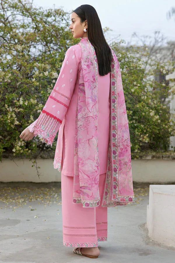 Farasha | Summer Weaves Embroidered Lawn | Soft Mist - Rang-e-Khaas