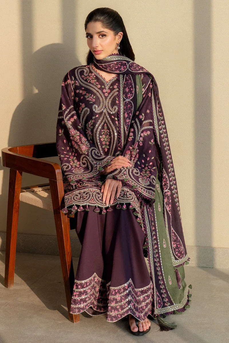 Jazmin | Shahkaar Luxury Lawn 25 | SL25-D6 - Rang-e-Khaas
