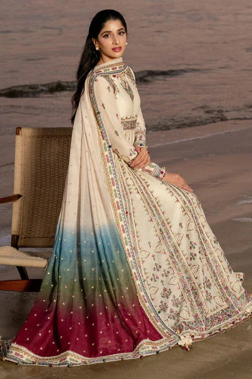 Jazmin | Shahkaar Luxury Lawn 25 | SL25-D9 - Rang-e-Khaas
