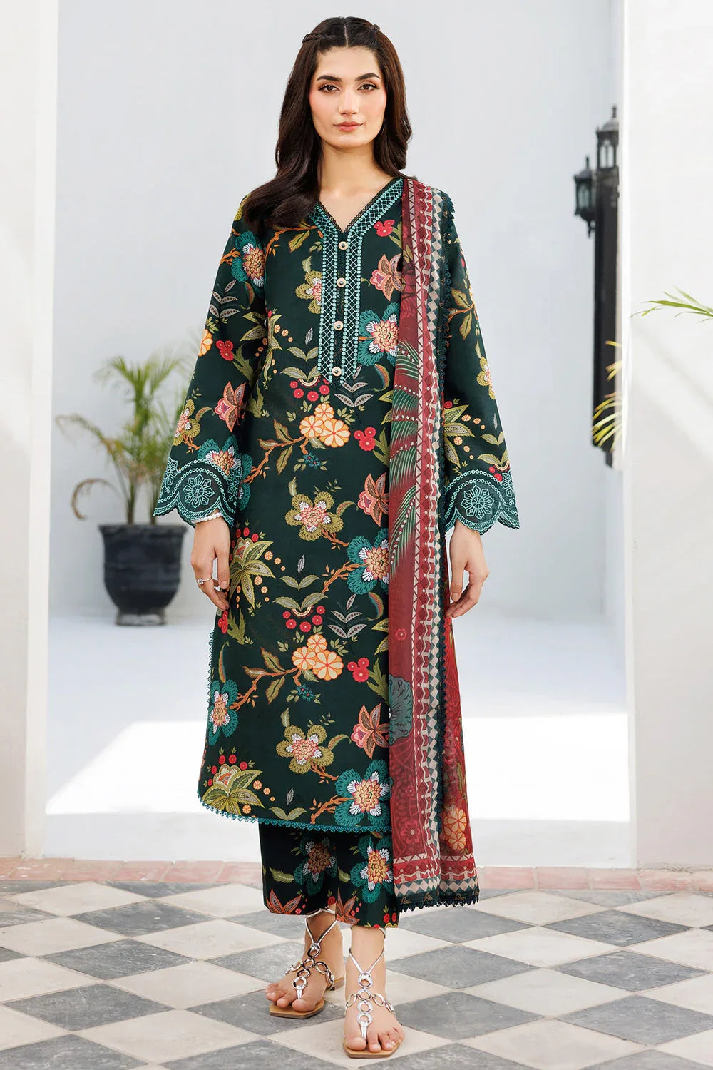Farasha | Printed Essentials | Blossom Charm - Rang-e-Khaas