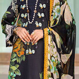 ELAF Signature Embroidered Lawn Unstitched 3Pc Suit ESL-08B NIGHTFALL