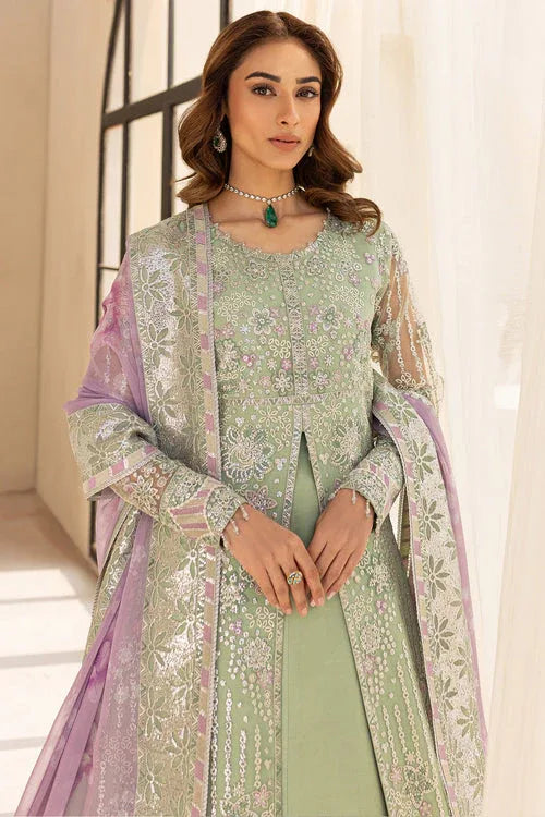 Farasha | Lu Zella Premium Formals 25 | Sage Luxe - Rang-e-Khaas