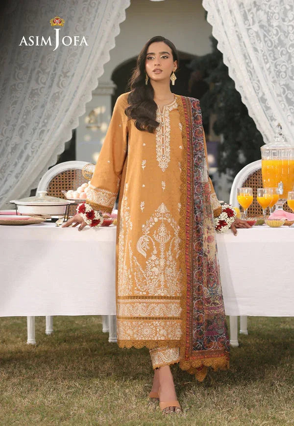 Asim Jofa | Summer Rhapsody | AJUBU-04 Embroidered Jacquard - Rang-e-Khaas
