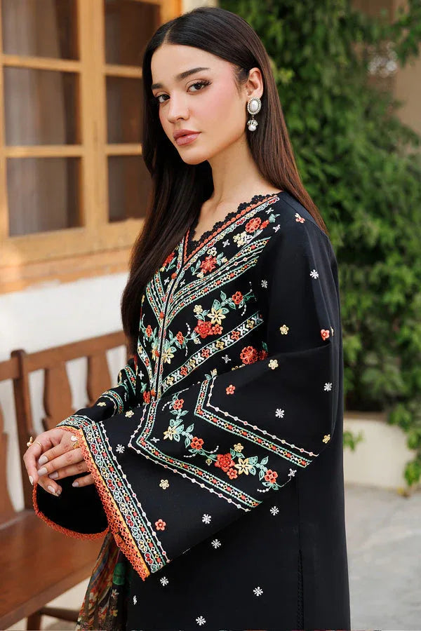 Farasha | Summer Weaves Embroidered Lawn | Midnight Veil - Rang-e-Khaas