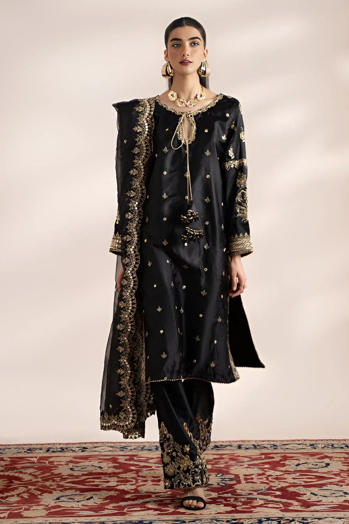 Charizma | Festive Pret | STM23-02 BLACK - Rang-e-Khaas
