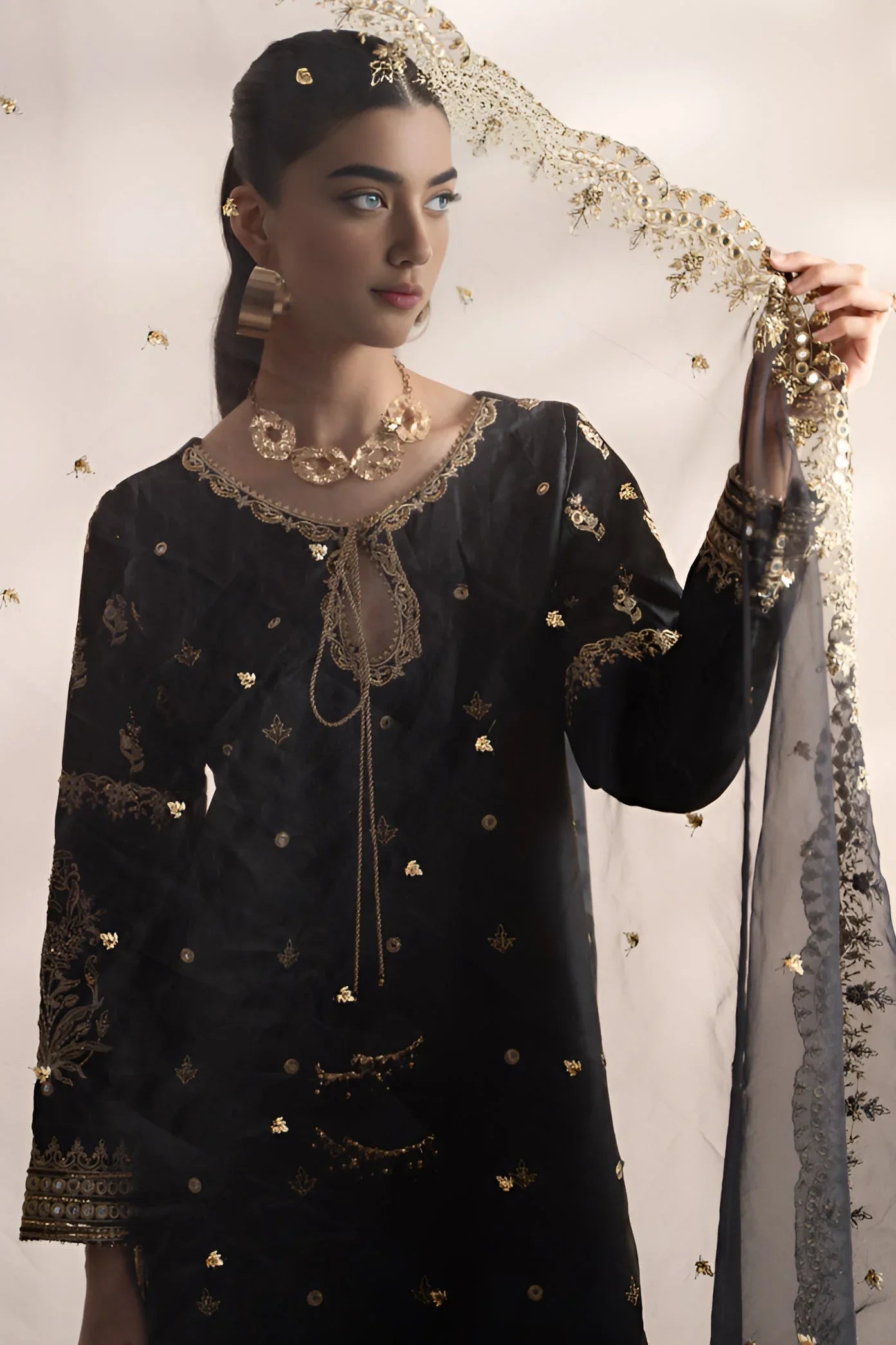 Charizma | Festive Pret | STM23-02 BLACK - Rang-e-Khaas