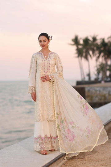 Noor by Saadia Asad | Eid Luxury Laserkari 25 | D3-A - Rang-e-Khaas