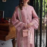 Noor by Saadia Asad | Eid Luxury Schiffli Laserkari 25 | D3- Blush Pink