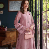 Noor by Saadia Asad | Eid Luxury Schiffli Laserkari 25 | D3- Blush Pink