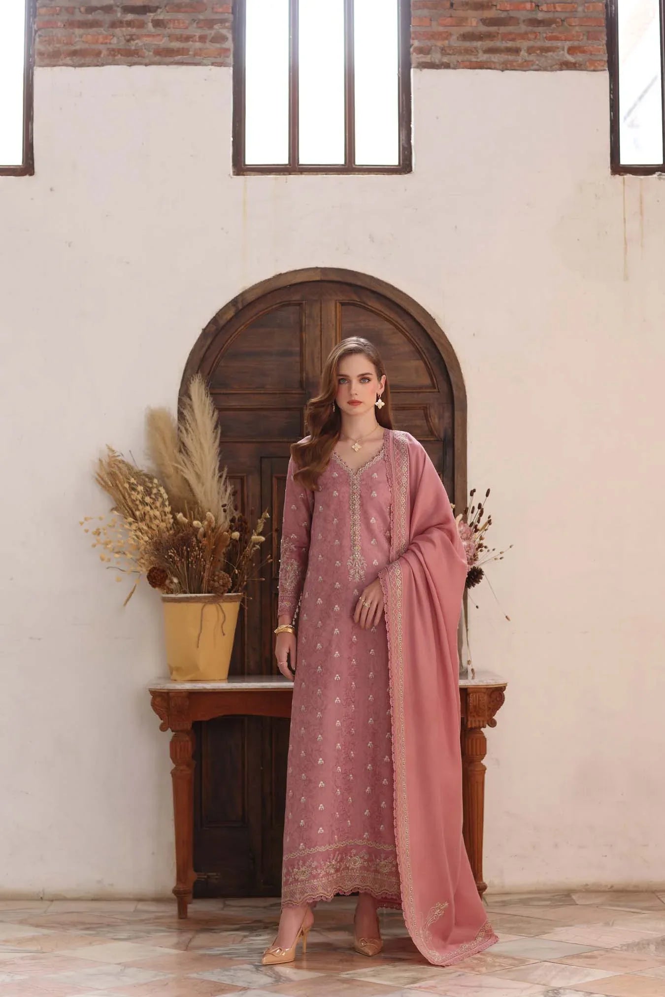 Noor by Saadia Asad | Winter Pashmina 25 | Aveline - Rang-e-Khaas
