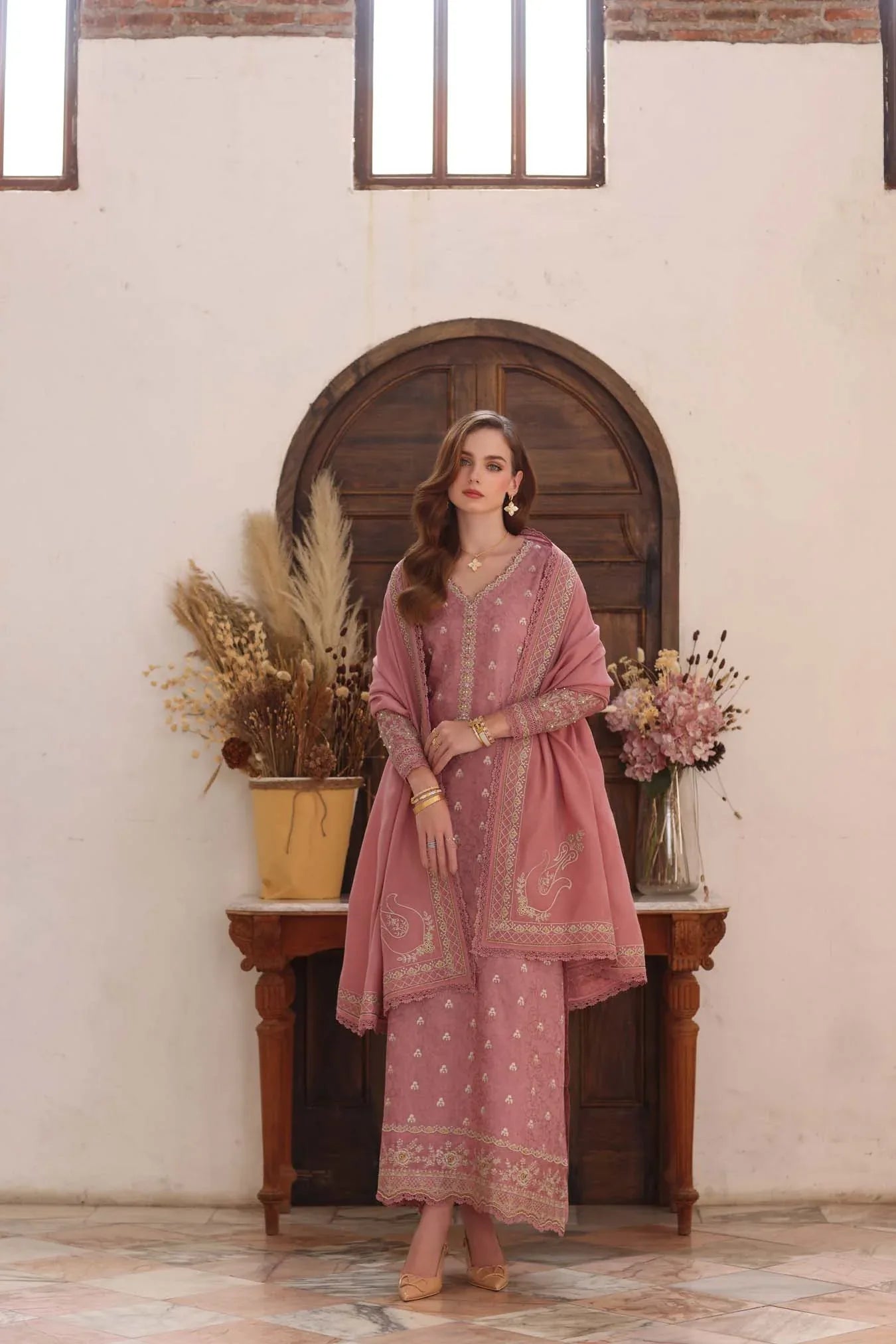Noor by Saadia Asad | Winter Pashmina 25 | Aveline - Rang-e-Khaas