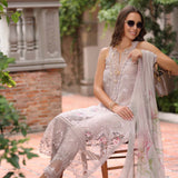 Noor by Saadia Asad | Eid Luxury Schiffli Laserkari 25 | D11- Mink