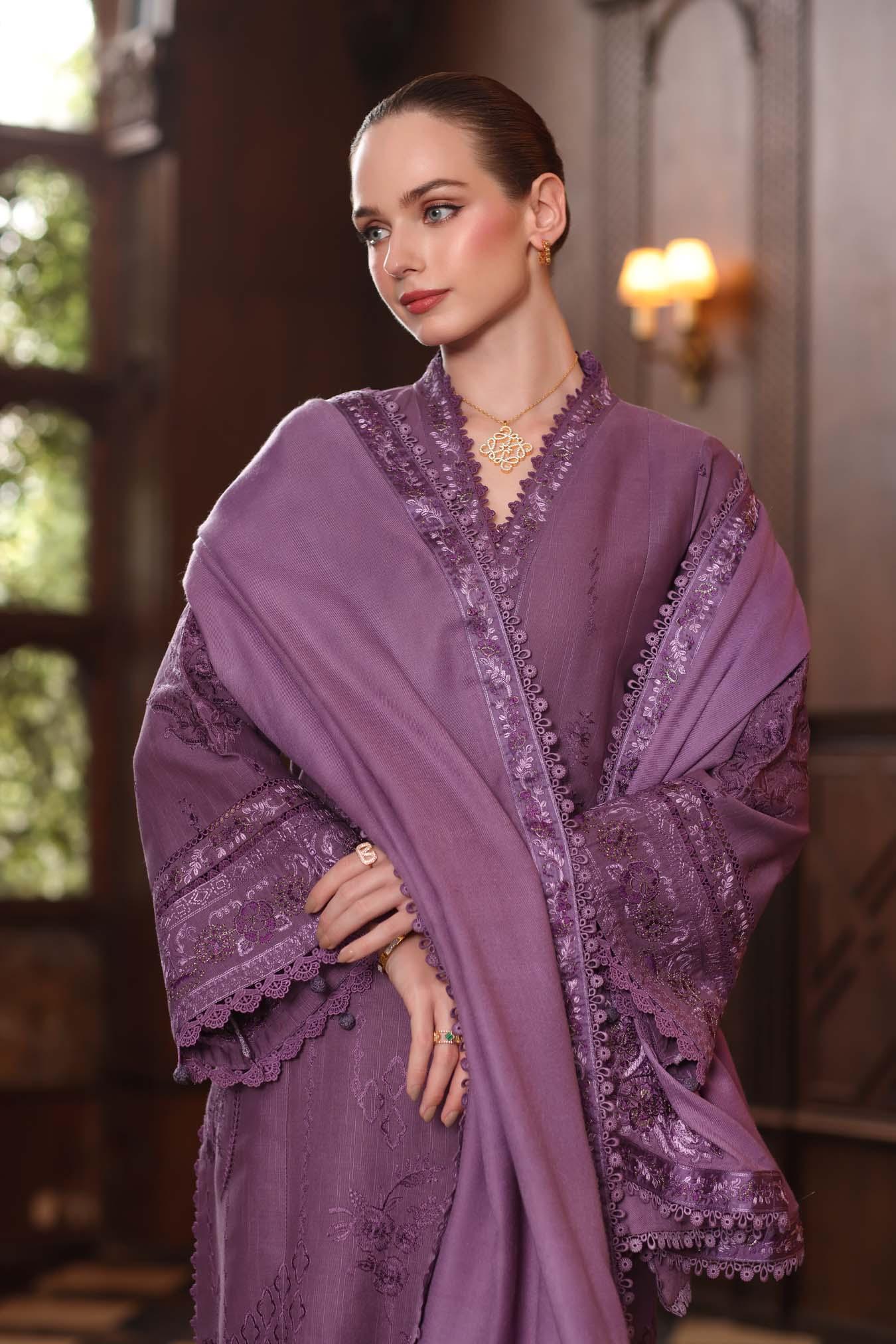 Noor by Saadia Asad | Winter Pashmina 25 | Serenity - Rang-e-Khaas