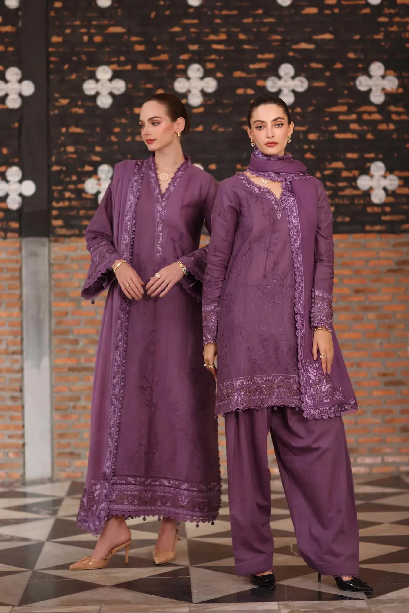 Noor by Saadia Asad | Winter Pashmina 25 | Serenity - Rang-e-Khaas