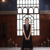 Noor by Saadia Asad | Eid Luxury Schiffli Laserkari 25 | D7- Black