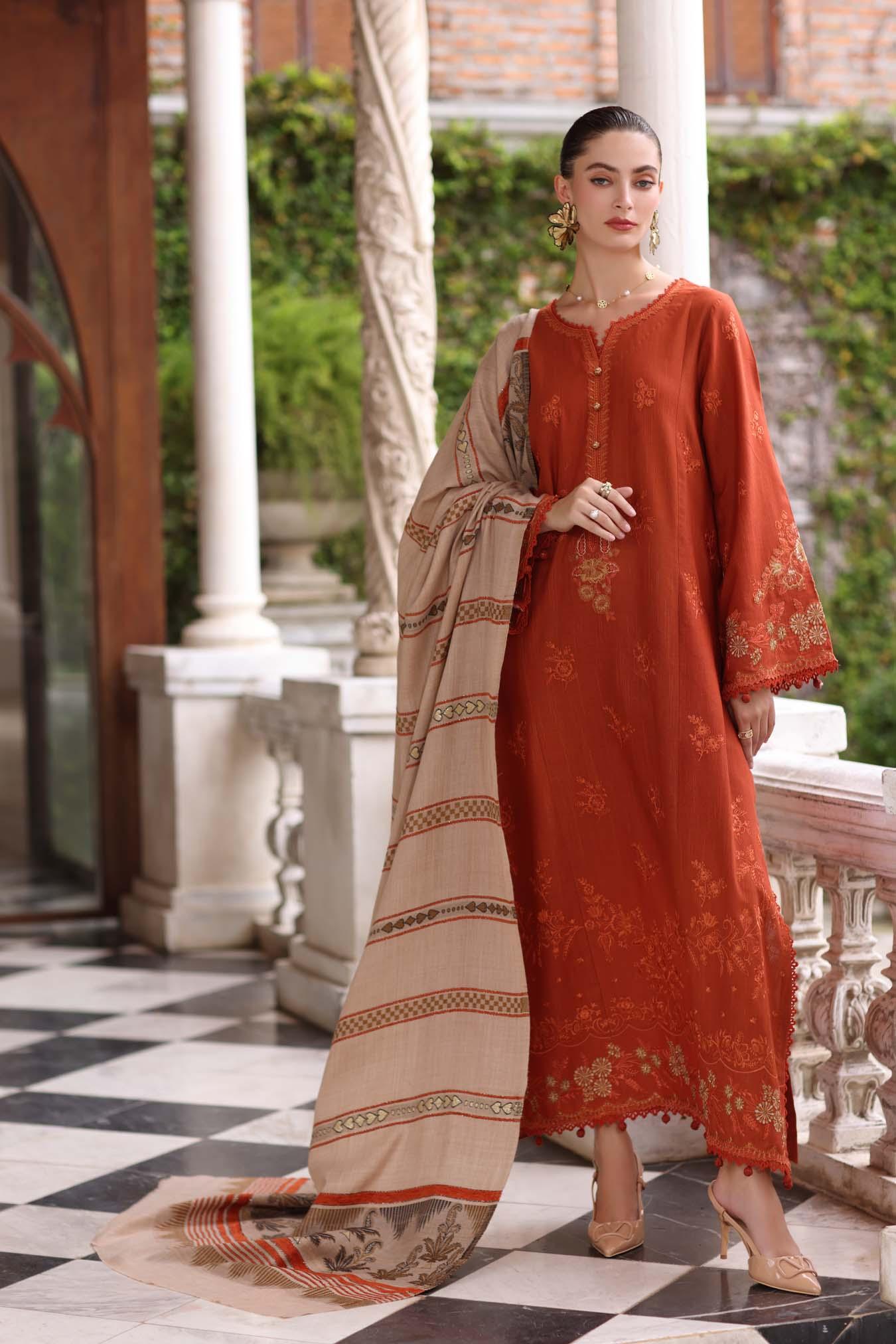 Noor by Saadia Asad | Winter Pashmina 25 | Rustique - Rang-e-Khaas
