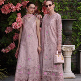 Noor by Saadia Asad | Eid Luxury Schiffli Laserkari 25 | D8- Pink