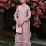 Noor by Saadia Asad | Eid Luxury Schiffli Laserkari 25 | D8- Pink