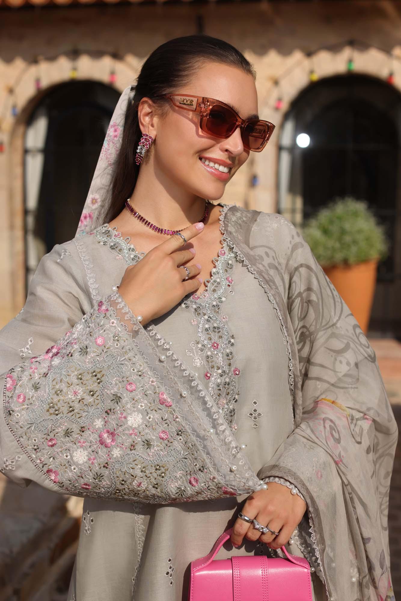 Noor by Saadia Asad | Luxe Chikankari 25 | D1-B - Rang-e-Khaas