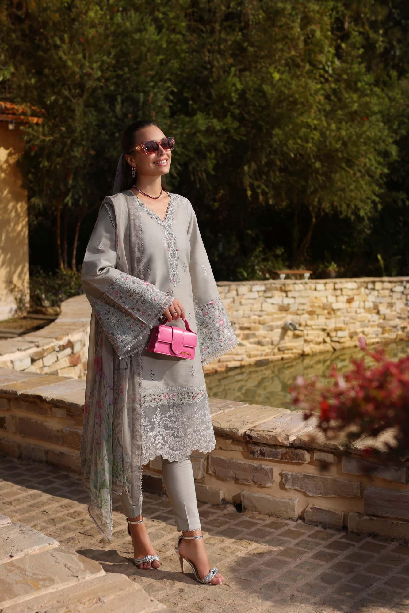 Noor by Saadia Asad | Luxe Chikankari 25 | D1-B - Rang-e-Khaas