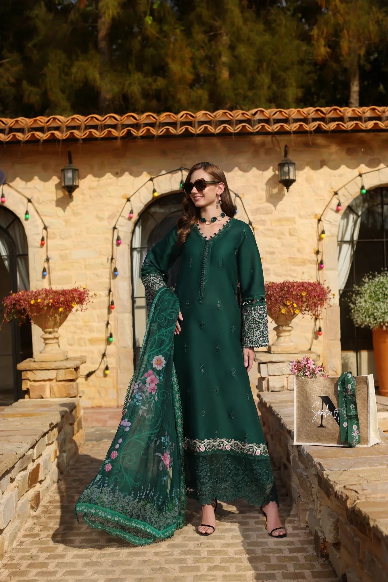 Noor by Saadia Asad | Luxe Chikankari 25 | D1-A - Rang-e-Khaas