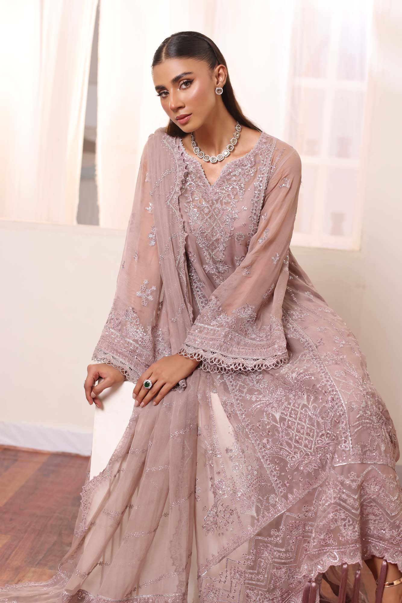 Noor by Saadia Asad | Noor Chiffon De Luxe | D7 - Rang-e-Khaas