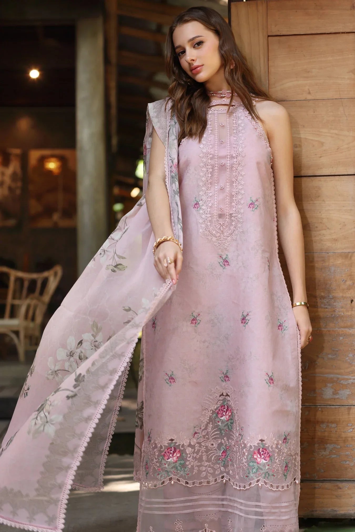 Noor by Saadia Asad | Eid Luxe Printedkari | D2-B - Rang-e-Khaas