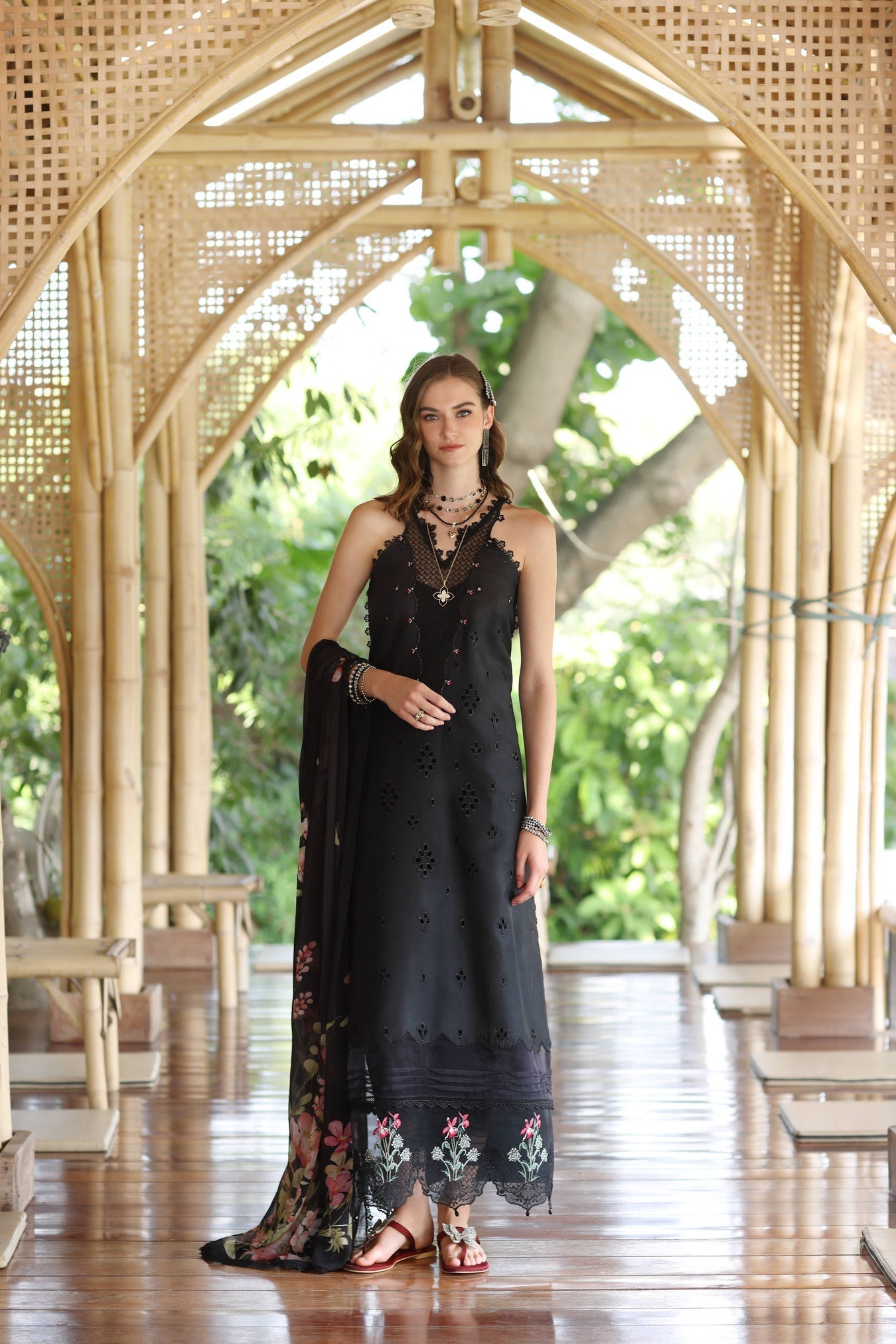 Noor by Saadia Asad | Eid Luxe Printedkari | D7-A