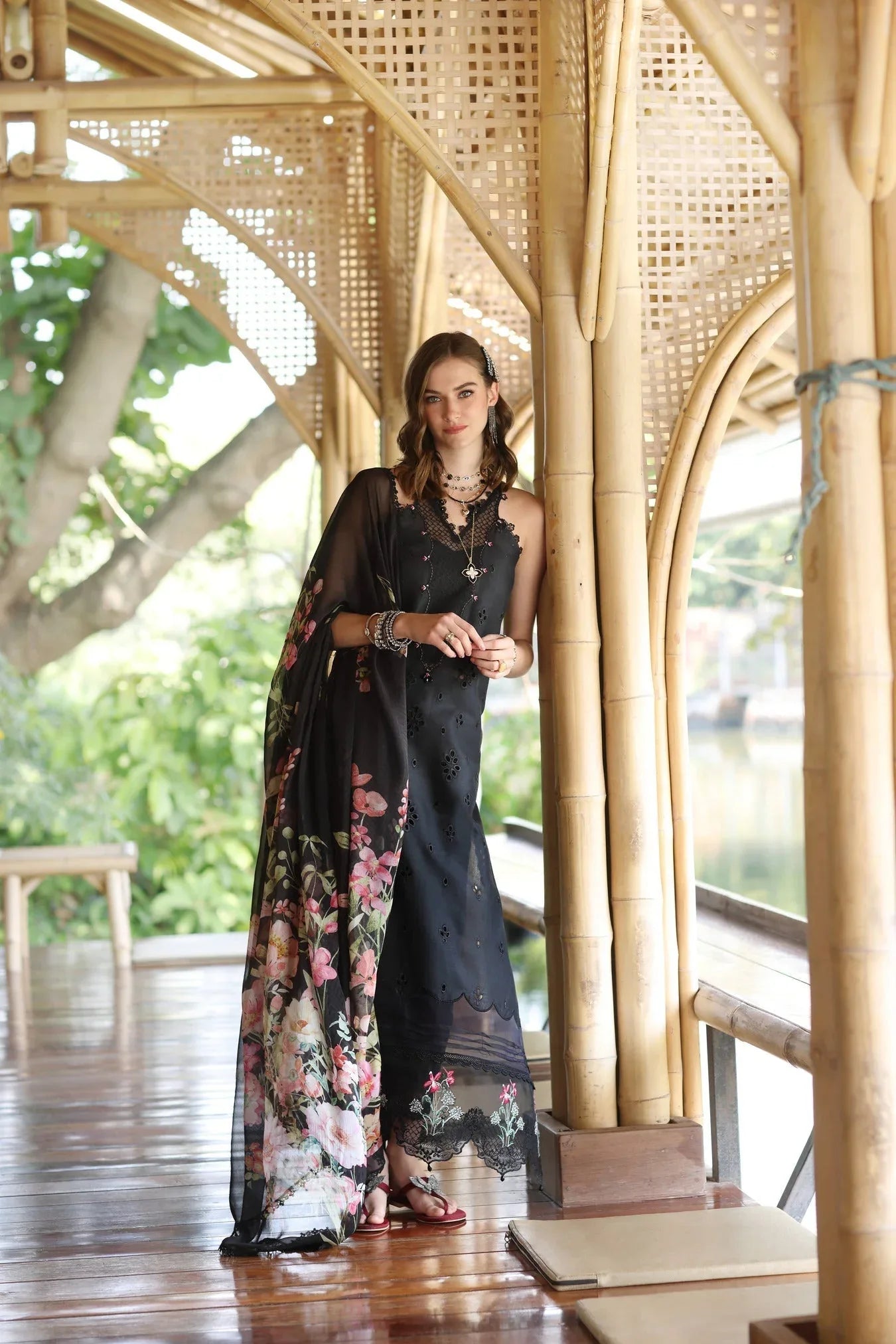 Noor by Saadia Asad | Eid Luxe Printedkari | D7-A - Rang-e-Khaas