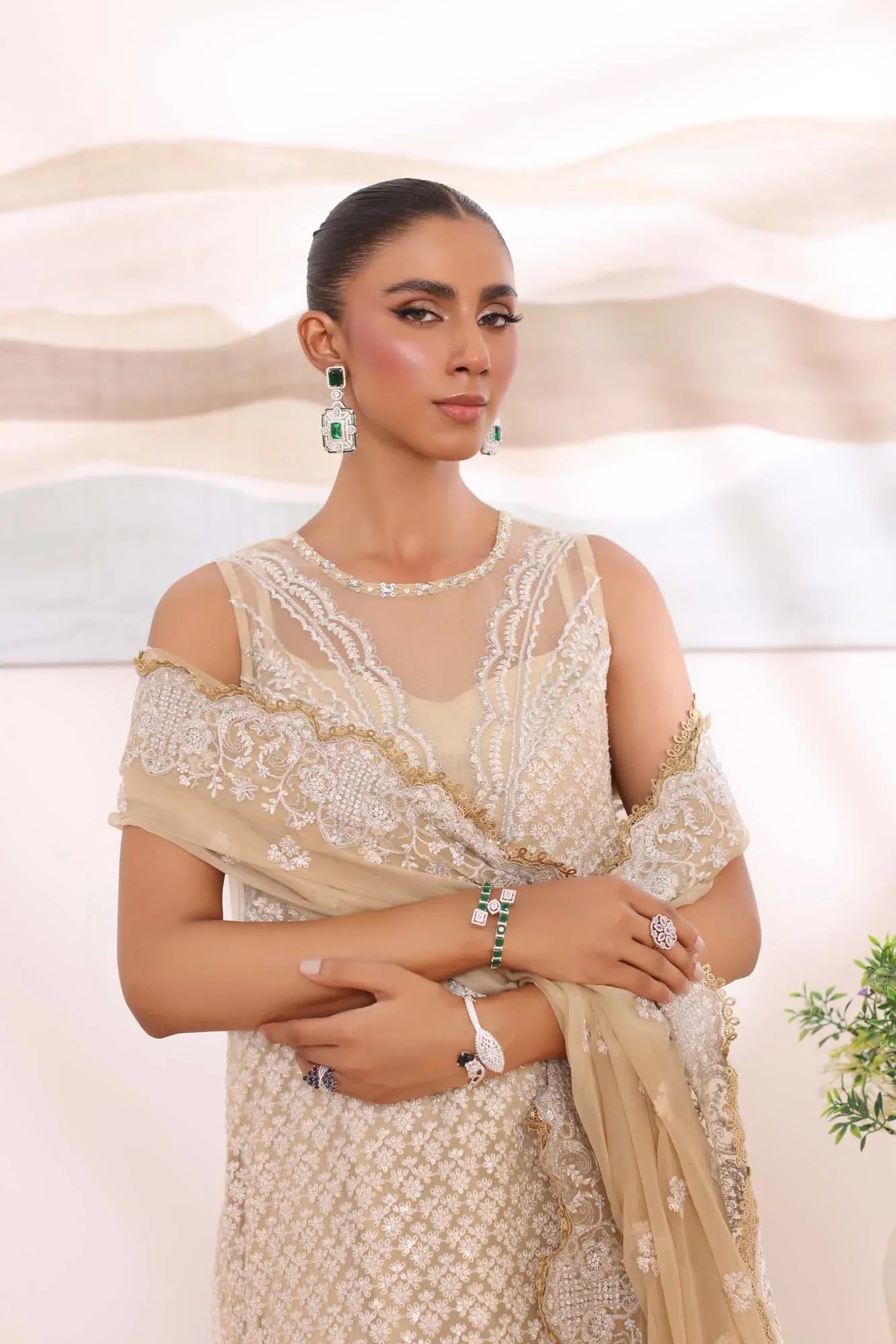 Noor by Saadia Asad | Noor Chiffon De Luxe | D1 - Rang-e-Khaas