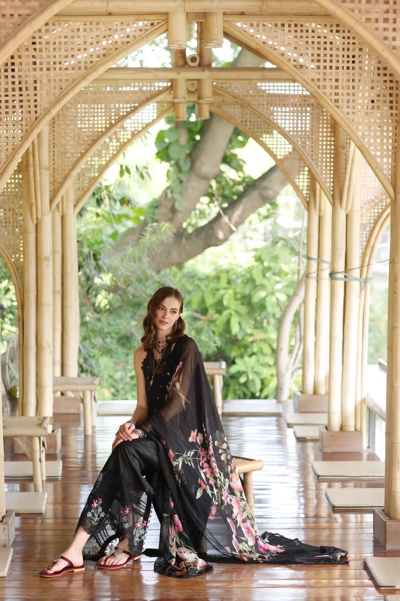 Noor by Saadia Asad | Eid Luxe Printedkari | D7-A - Rang-e-Khaas