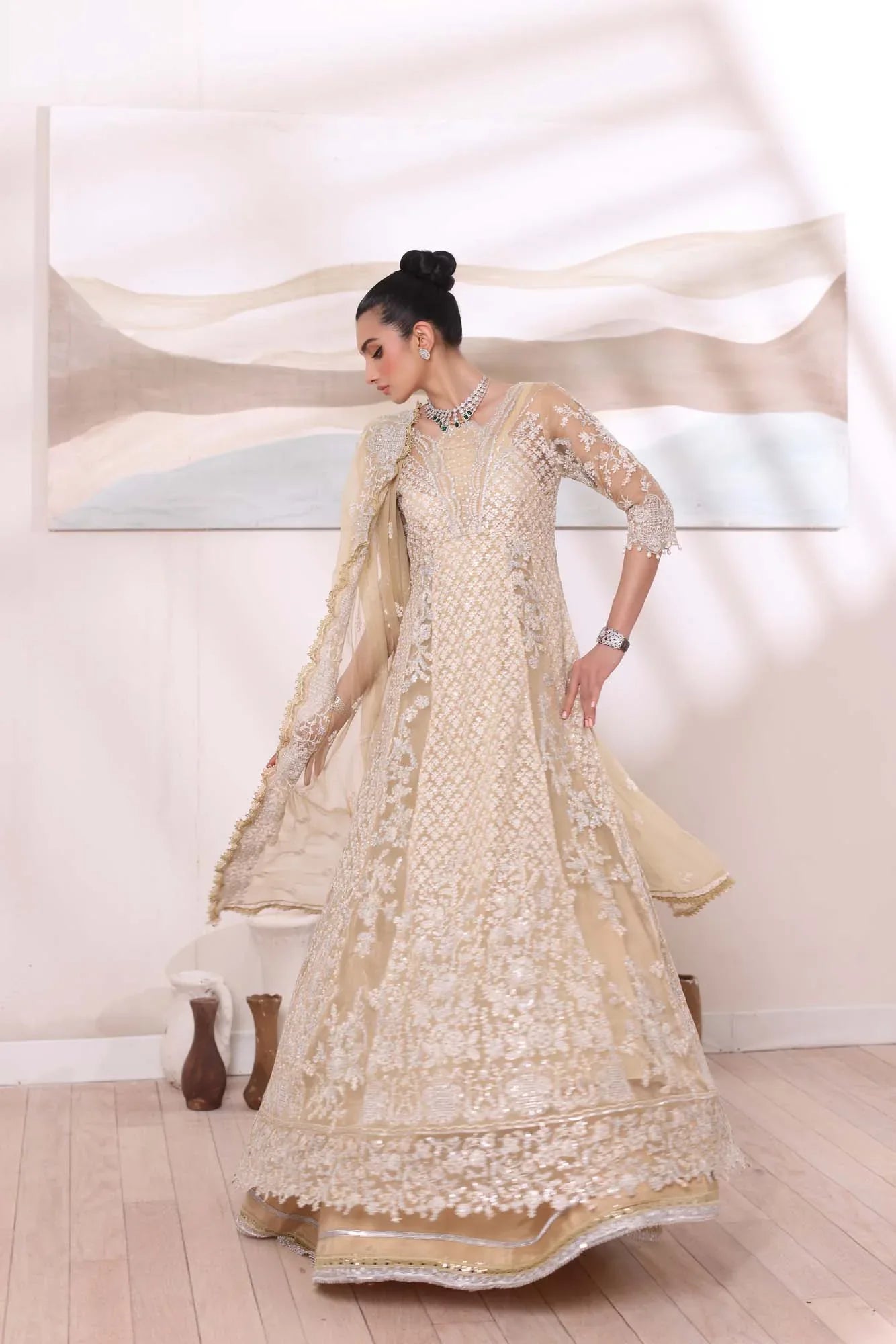Noor by Saadia Asad | Noor Chiffon De Luxe | D1 - Rang-e-Khaas
