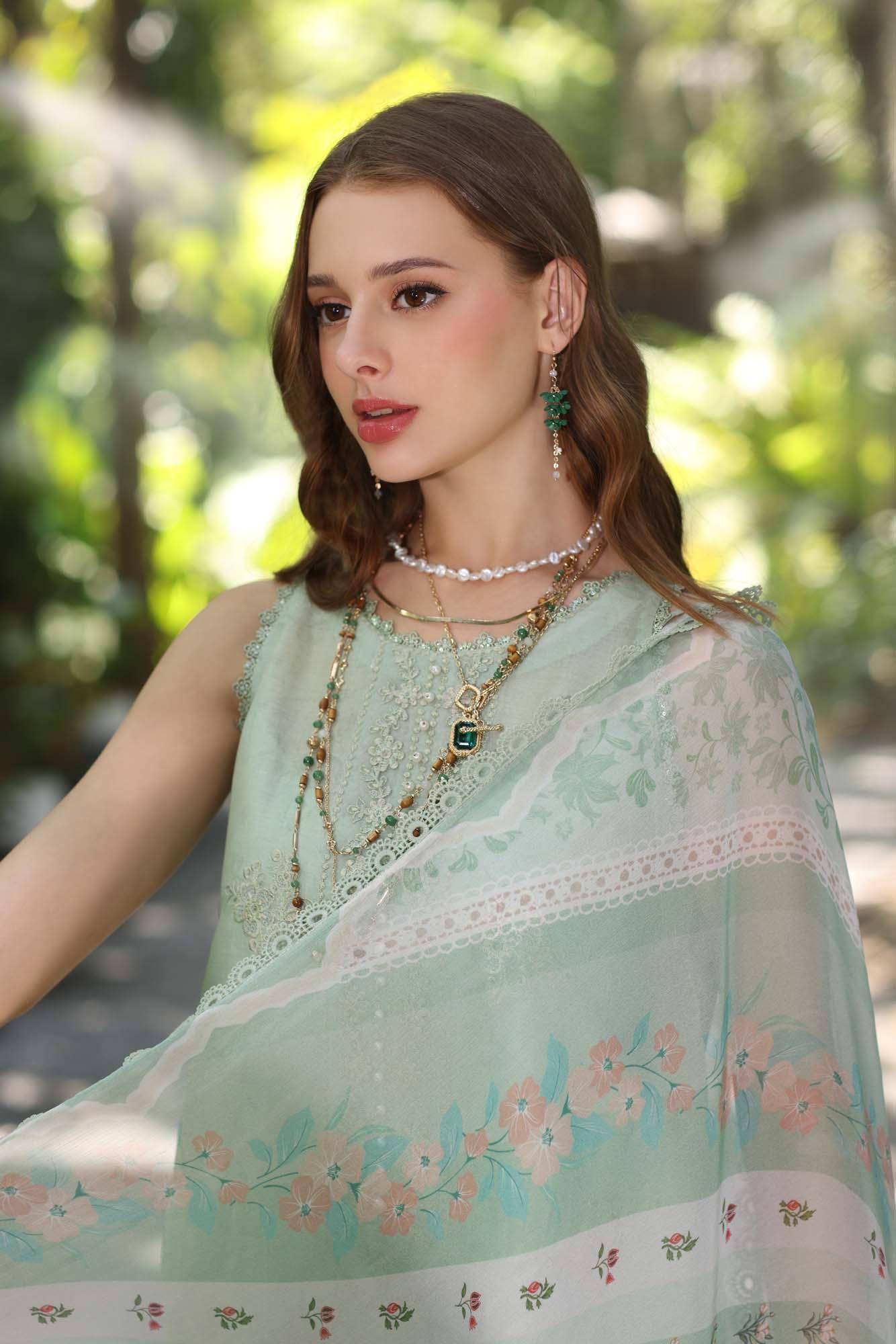 Noor by Saadia Asad | Eid Luxe Printedkari | D6-A - Rang-e-Khaas