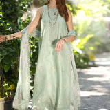 Noor by Saadia Asad | Eid Luxe Printedkari | D6-A