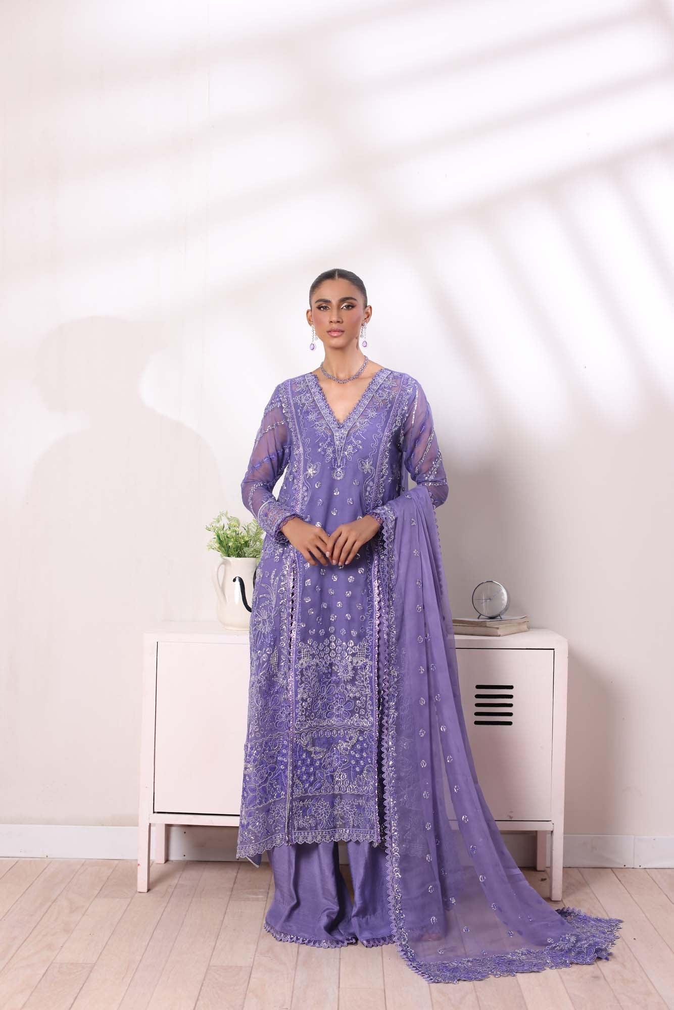 Noor by Saadia Asad | Noor Chiffon De Luxe | D2 - Rang-e-Khaas