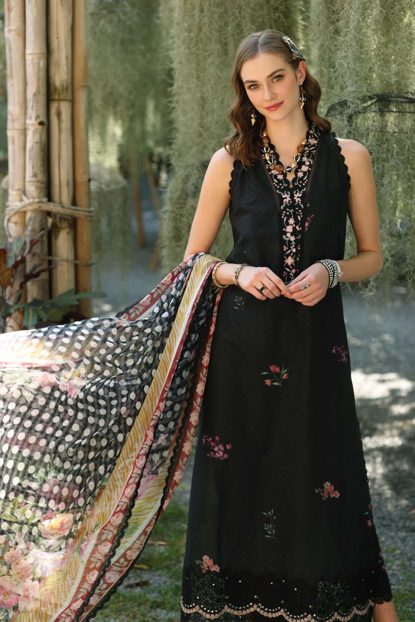 Noor by Saadia Asad | Eid Luxe Printedkari | D10-B - Rang-e-Khaas
