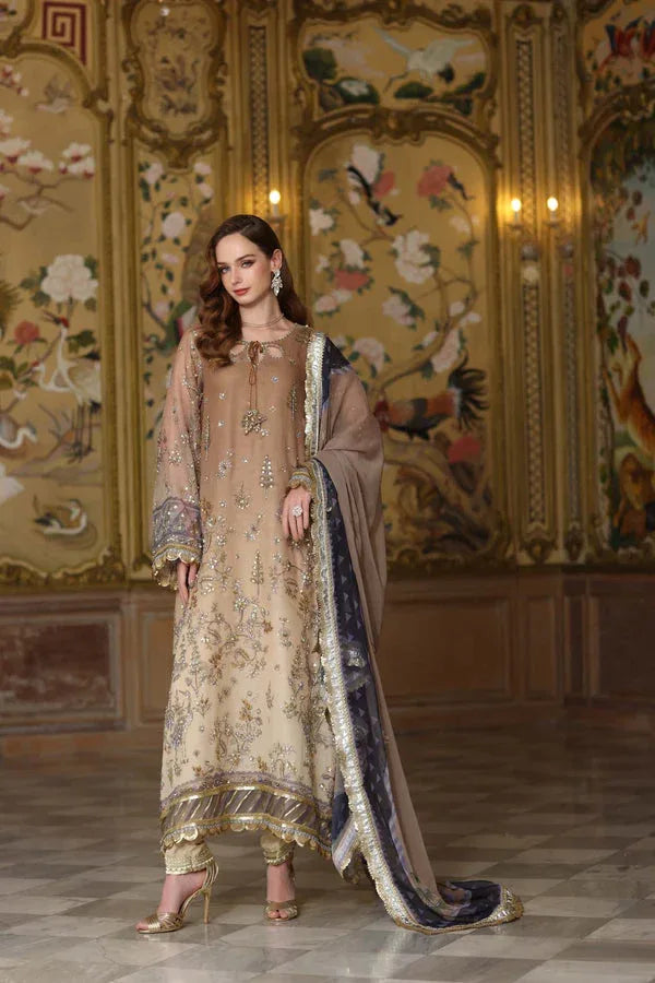 Noor by Saadia Asad | Festive 25 | D2 - Beige - Rang-e-Khaas
