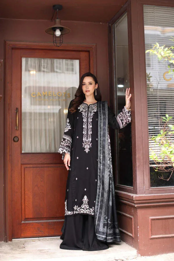 Noor by Saadia Asad | Winter Embroidered Printkhaas 25 | D10- A - Rang-e-Khaas