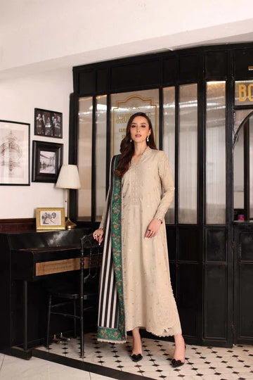 Noor by Saadia Asad | Winter Embroidered Printkhaas 25 | D1 - B - Rang-e-Khaas