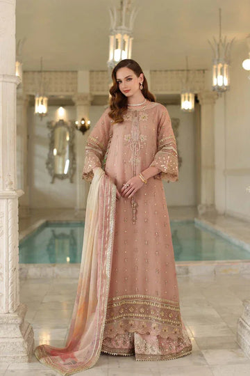 Noor by Saadia Asad | Festive 25 | D4 - Tea Pink - Rang-e-Khaas