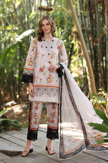 Noor by Saadia Asad | Eid Luxe Printedkari | D4-B - Rang-e-Khaas