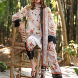Noor by Saadia Asad | Eid Luxe Printedkari | D4-B