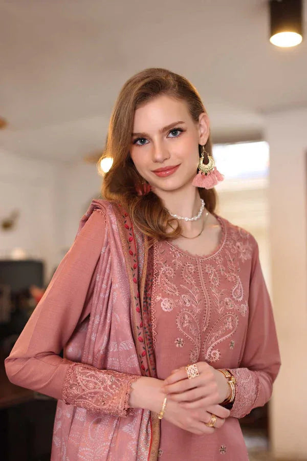 Noor by Saadia Asad | Winter Embroidered Printkhaas 25 | D2 - B - Rang-e-Khaas