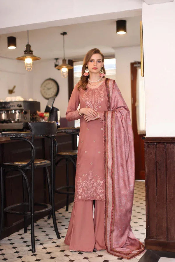 Noor by Saadia Asad | Winter Embroidered Printkhaas 25 | D2 - B - Rang-e-Khaas