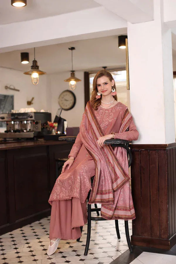 Noor by Saadia Asad | Winter Embroidered Printkhaas 25 | D2 - B - Rang-e-Khaas