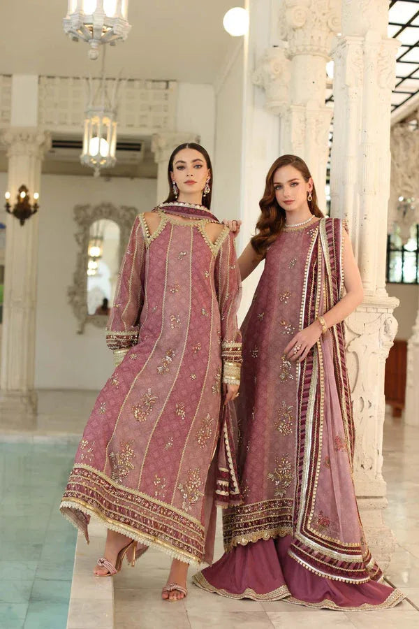Noor by Saadia Asad | Festive 25 | D6 - Rose Pink - Rang-e-Khaas